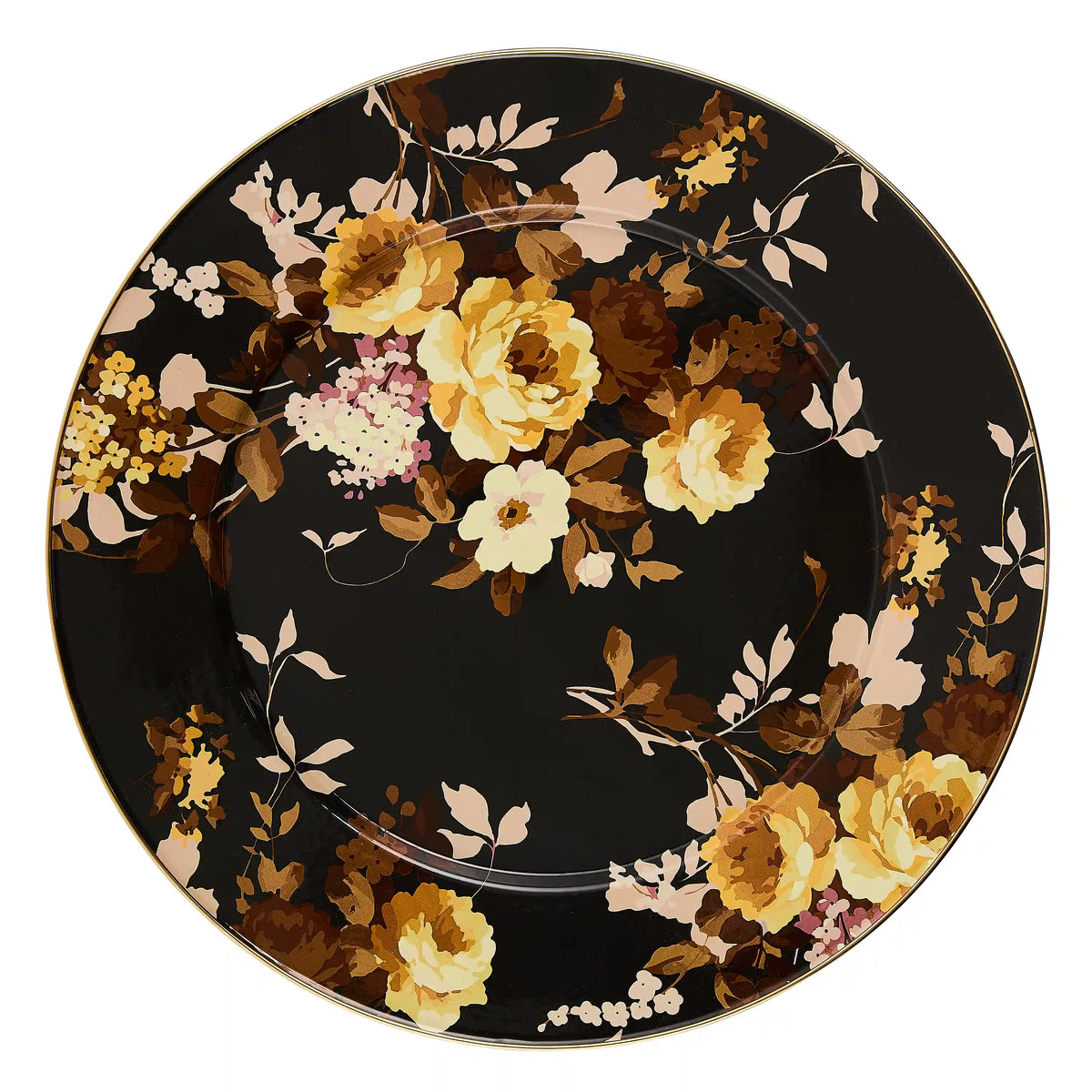 Wild Rose White Serving Platter