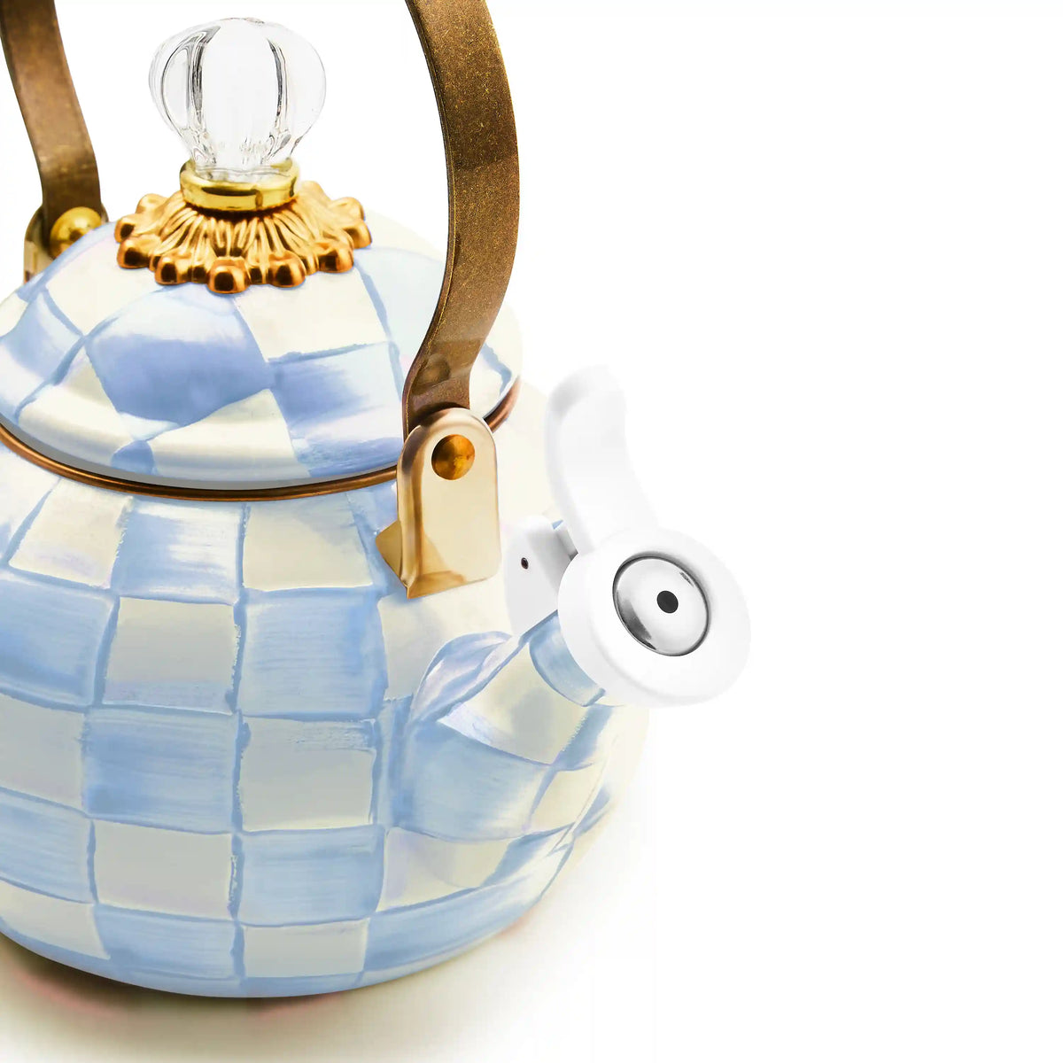 Sterling Check Whistling Tea Kettle