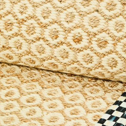 Courtly Check Natural Honeycomb 3' x 5' Jute Rug