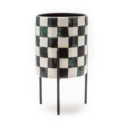 Courtly Check Tabletop Planter