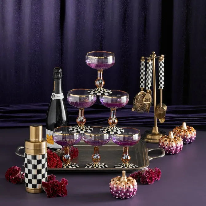 Courtly Check Coupe Glass