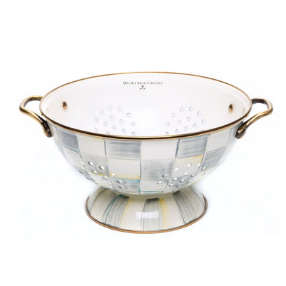 Emerald Check Large Colander