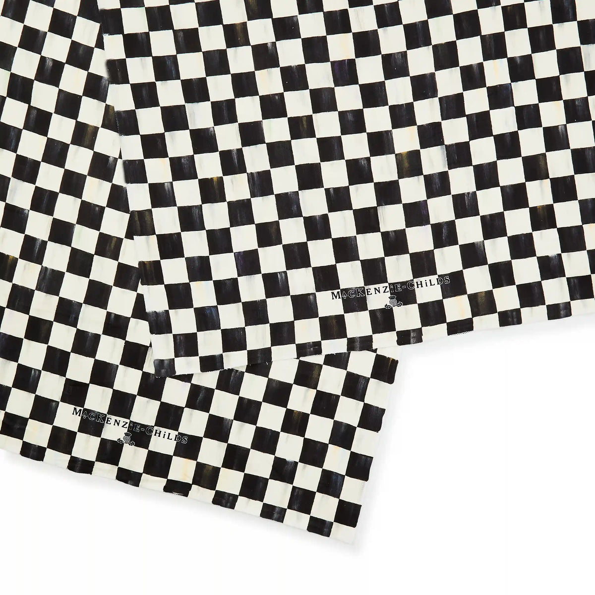 Rosy Check Dish Towel