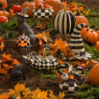 Beaded Harlequin Squashed Pumpkin