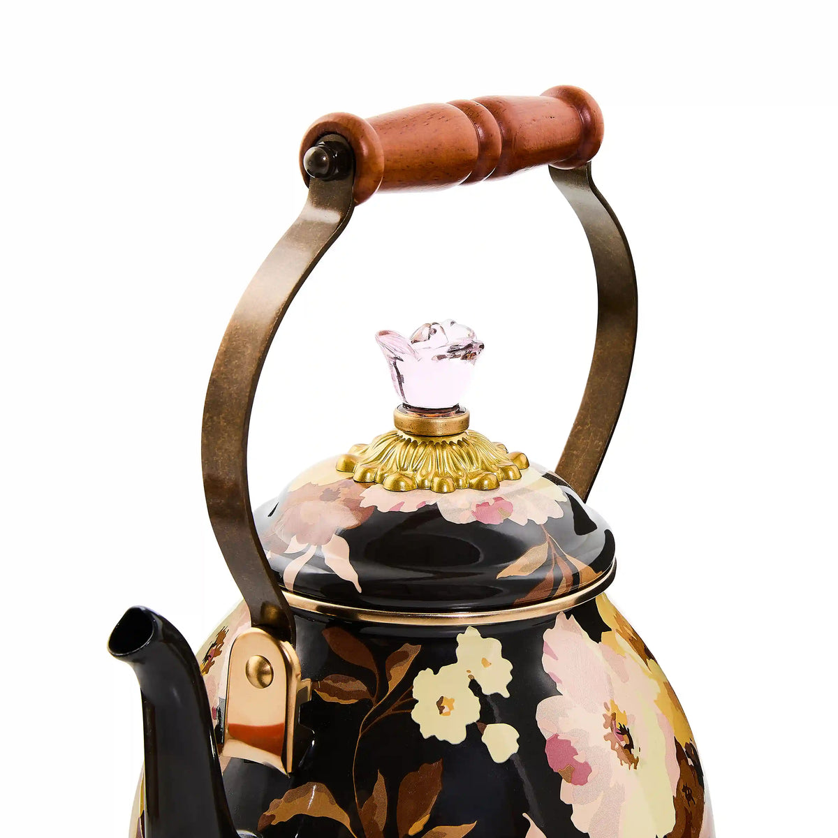 White Flower Market 2 Quart Tea Kettle