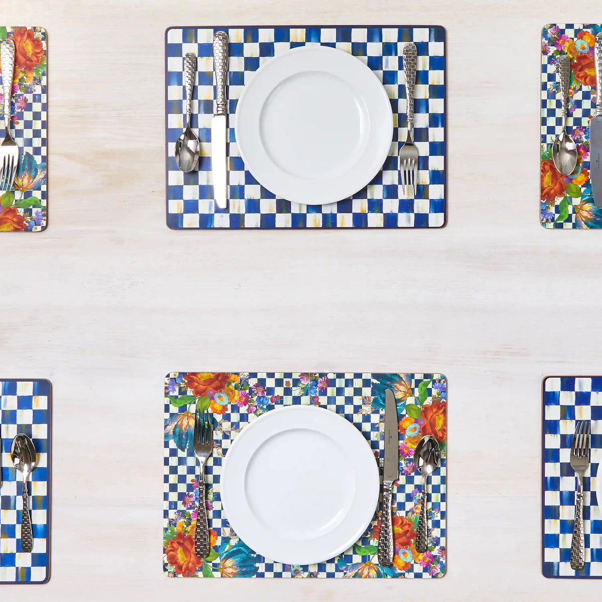 Tartan Violet Cork Back Placemats, Set of 4