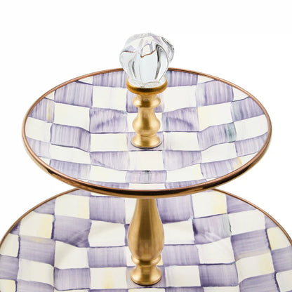 Royal Check Three Tier Sweet Stand