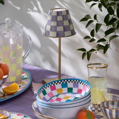 Rosy Check LED Rechargeable Cafe Table Lamp
