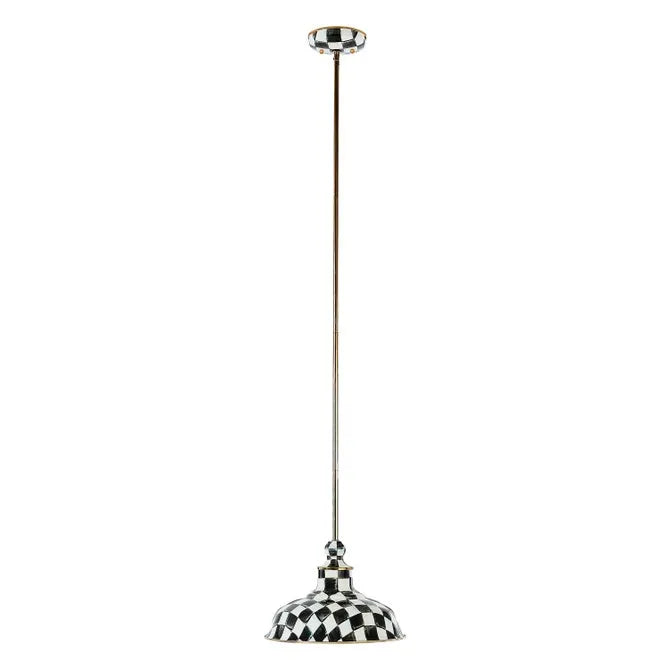 Courtly Check 12" Barn Pendant Lamp