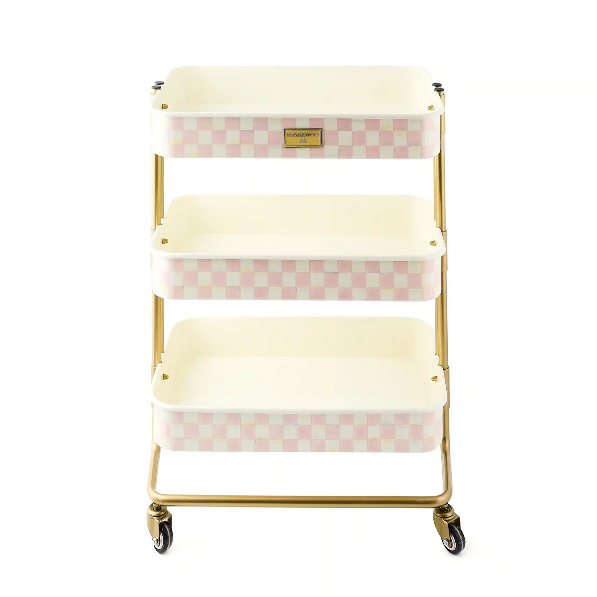 Royal Check 2-Tier Kitchen Cart