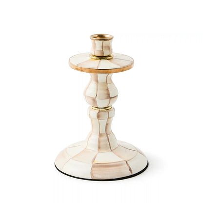 Violet Check Medium Candlestick