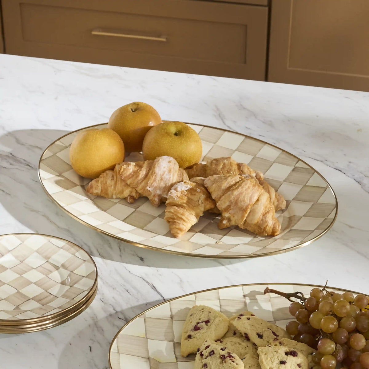 Courtly Check Large Oval Platter