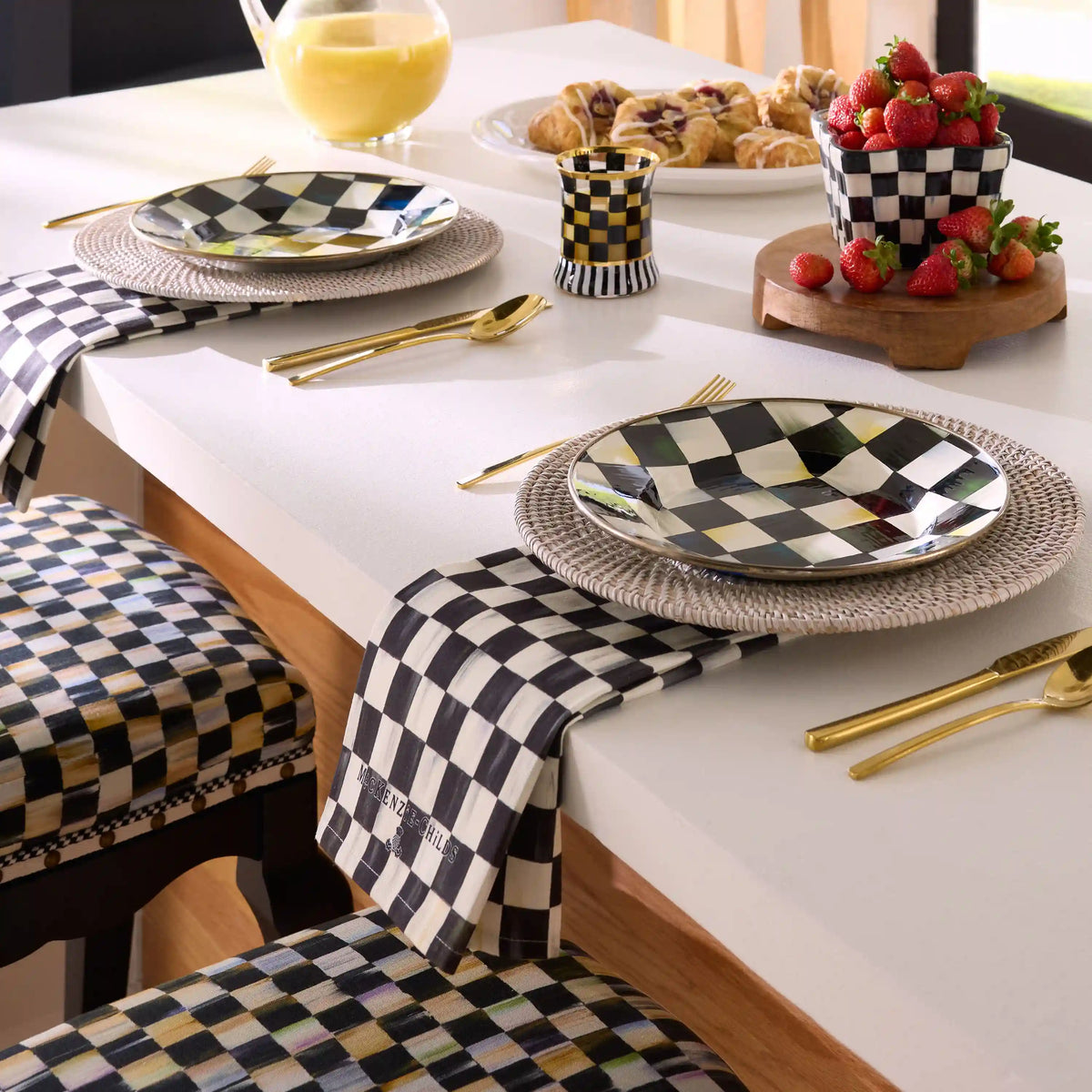 Sterling Check Dish Towel