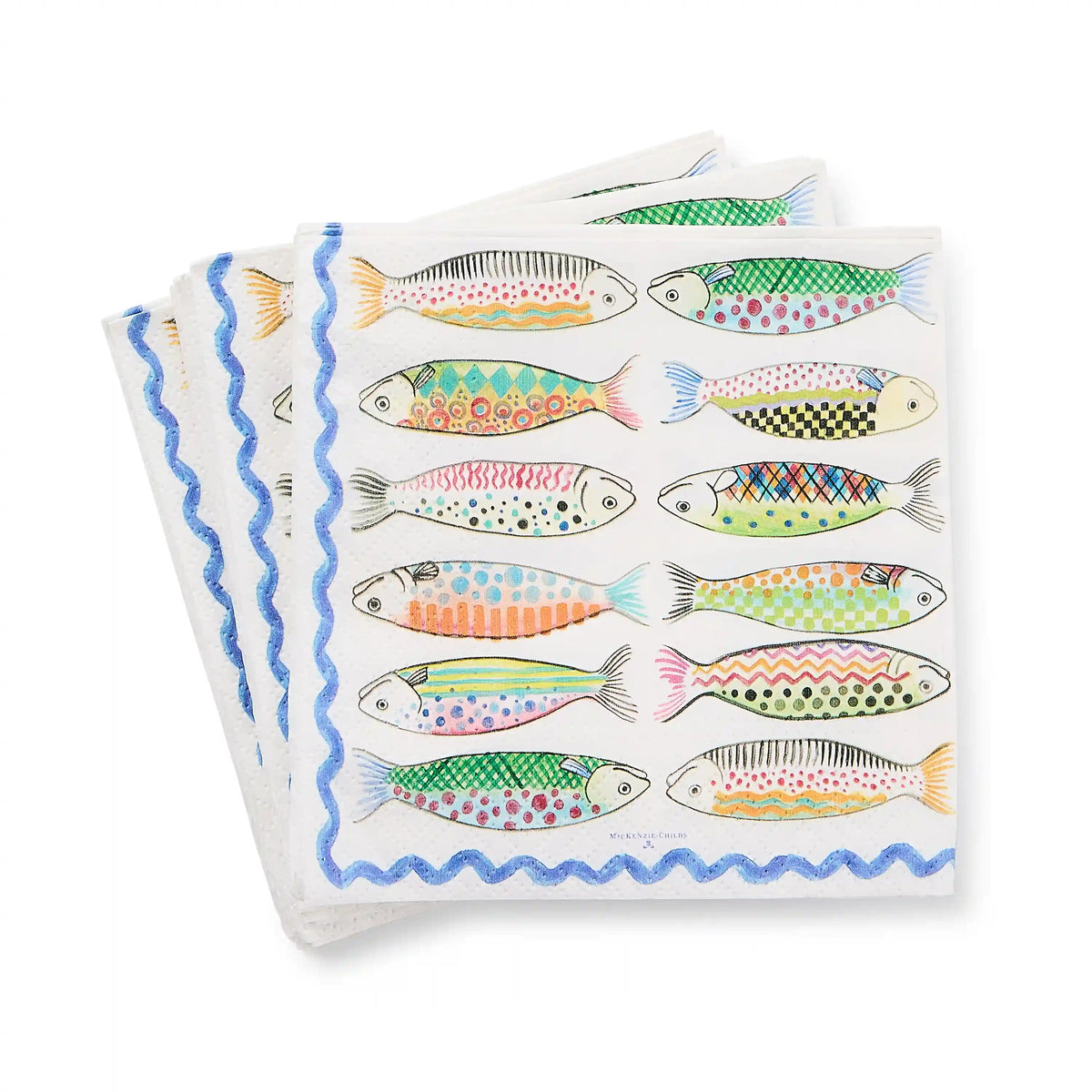 Rosy Check Cocktail Paper Napkins