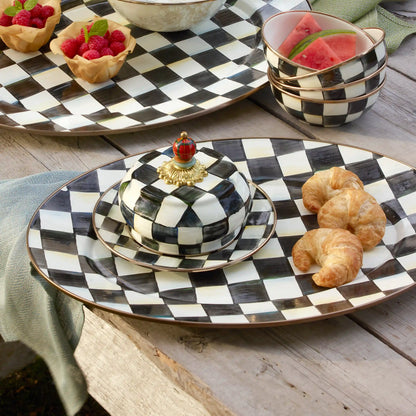 Rosy Check Large Oval Platter
