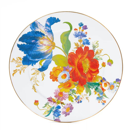 Rosy English Garden Enamel Serving Platter