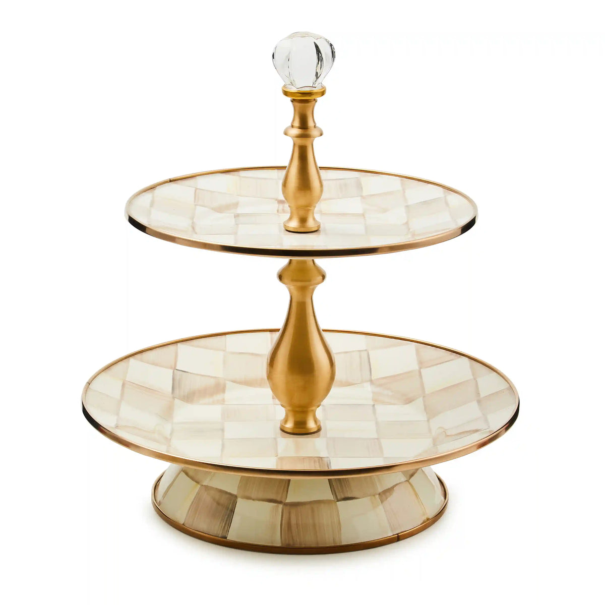 Rosy Check Two Tier Sweet Stand