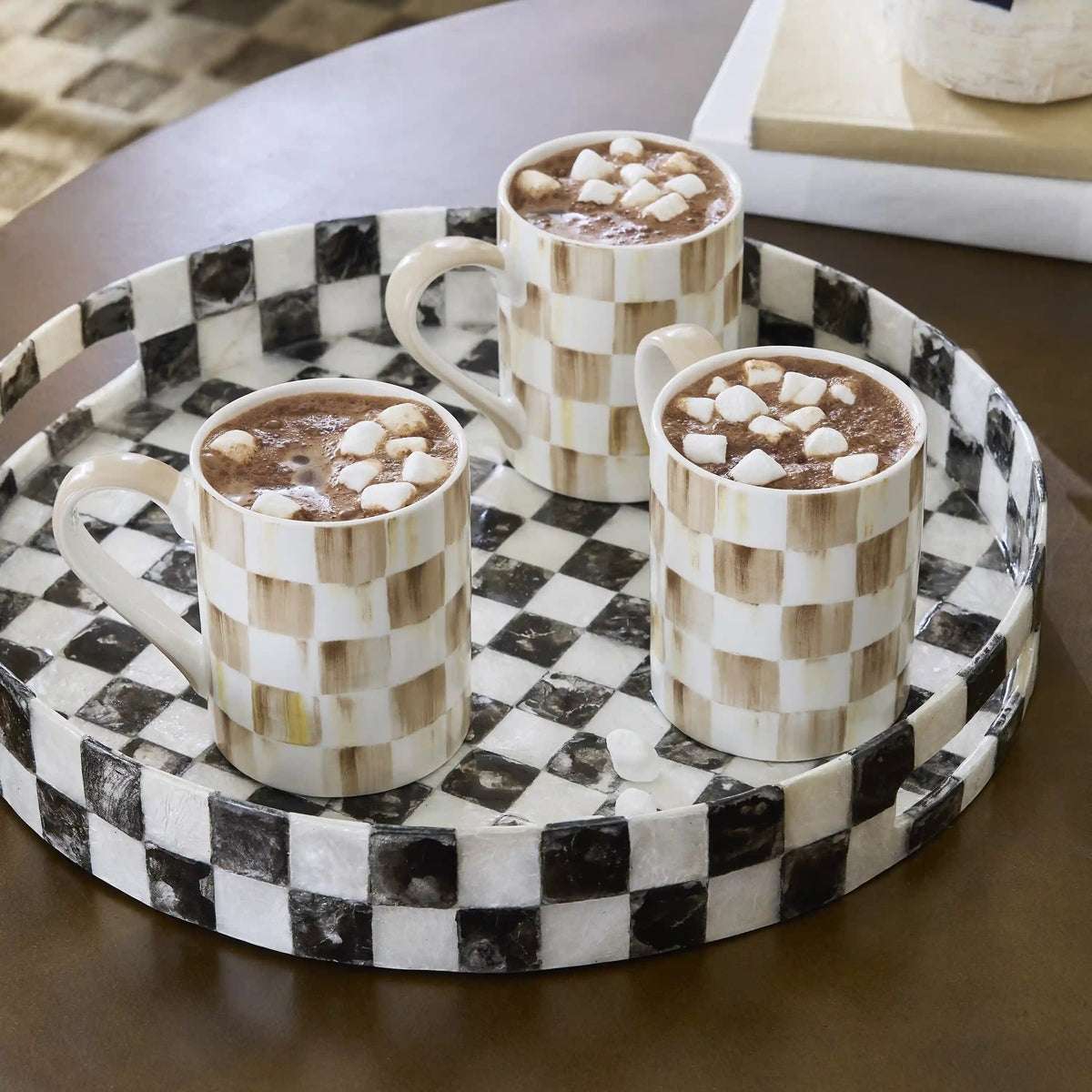 Royal Check Porcelain Mug