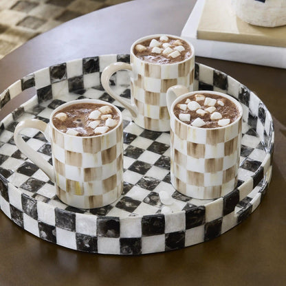 Courtly Check Porcelain Mug