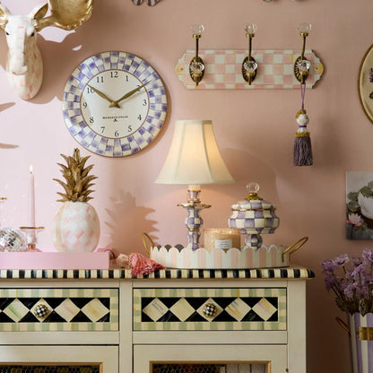 Royal Check Candlestick Lamp