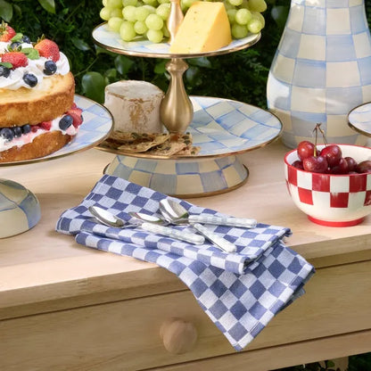 Indigo Check Napkin, Set of 4