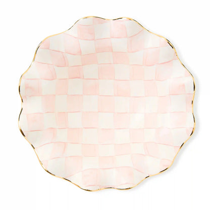 Courtly Check Medium Ceramic Fluted Serving Bowl
