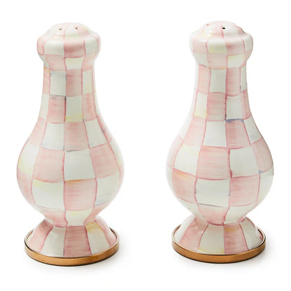 Sterling Check Large Salt & Pepper Shakers