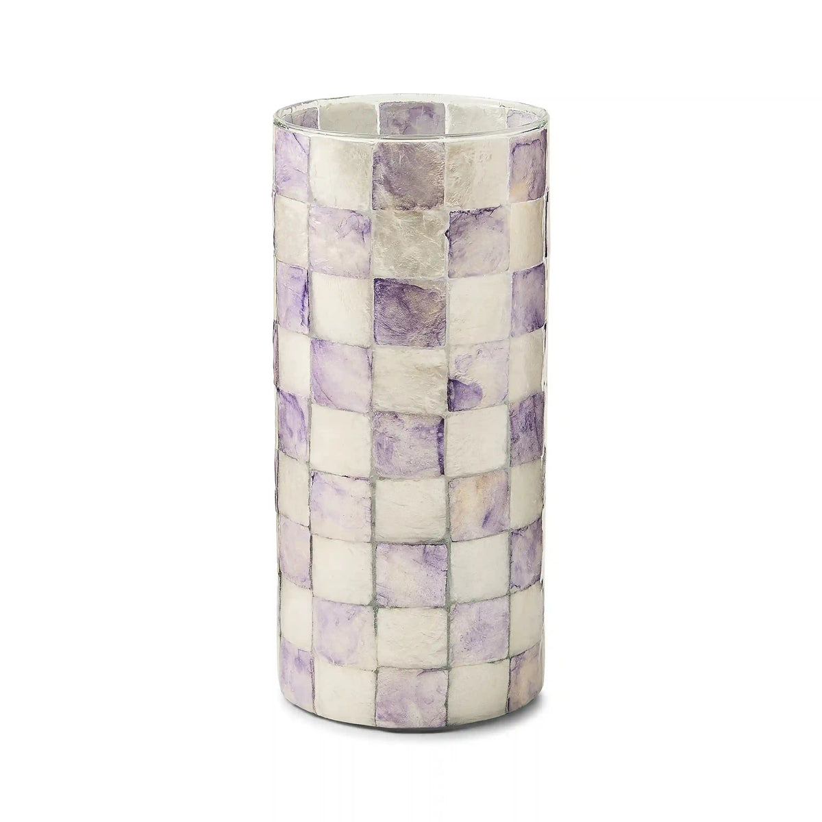 Courtly Check Capiz Vase