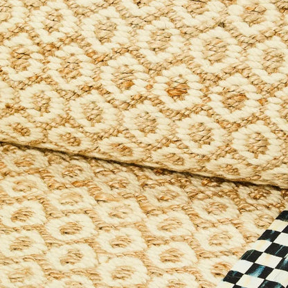 Courtly Check Natural Honeycomb 8' x 10' Jute Rug