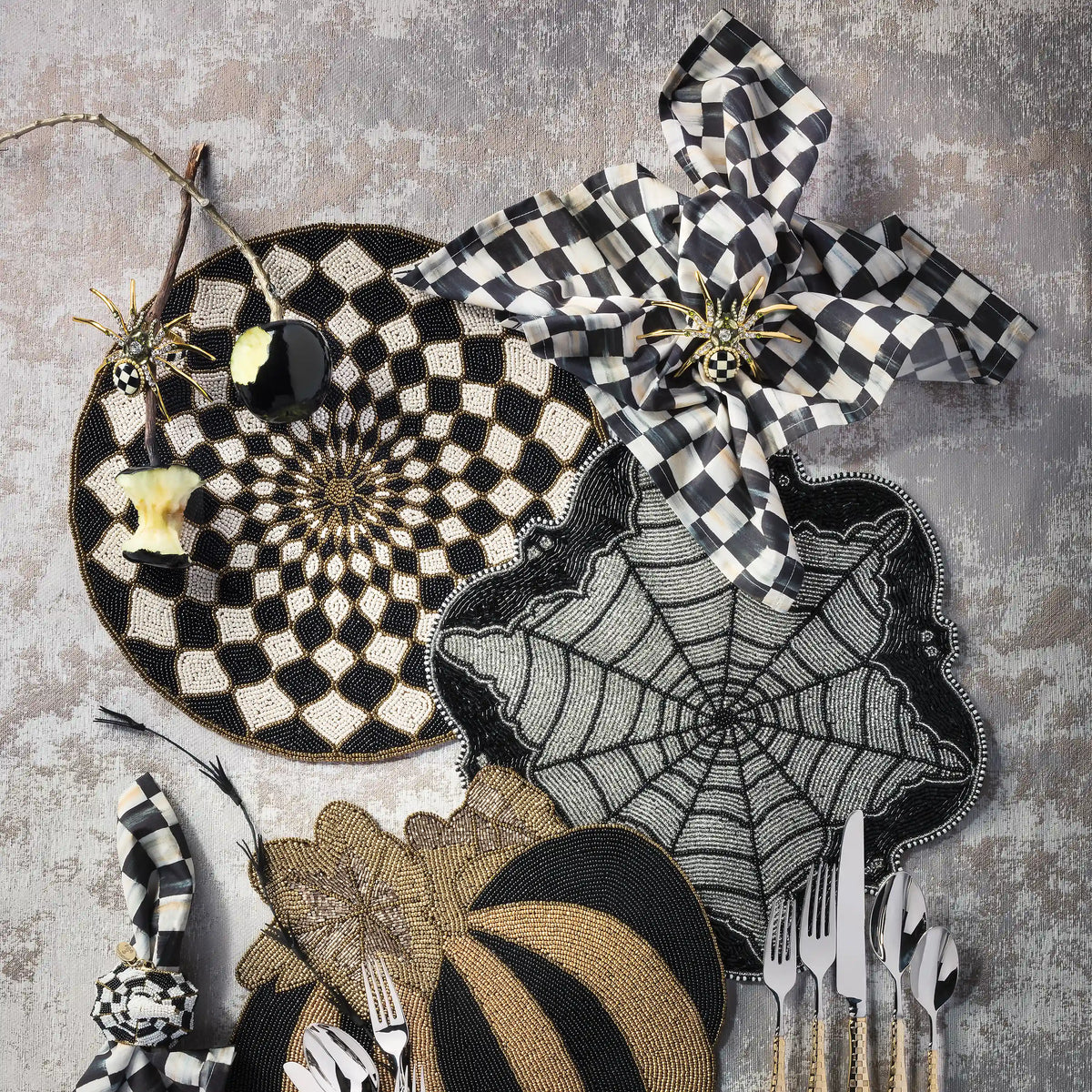 Mocha Stripe Printed Napkin