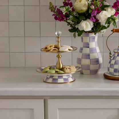 Royal Check Three Tier Sweet Stand