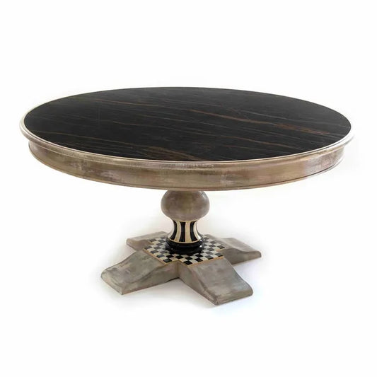 Tuscan Farm 62" Round Pedestal Table
