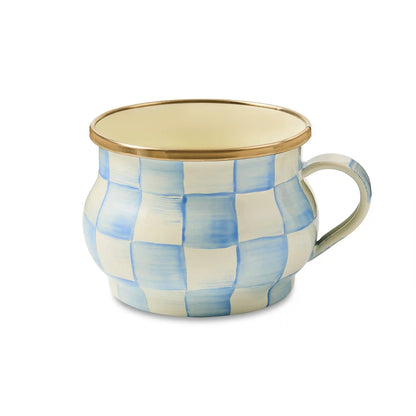 Violet Check Teacup