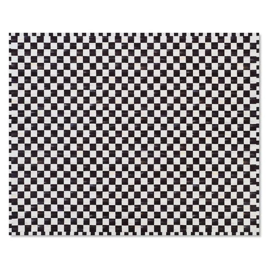 Courtly Checkered 8' x 10' Washable Rug