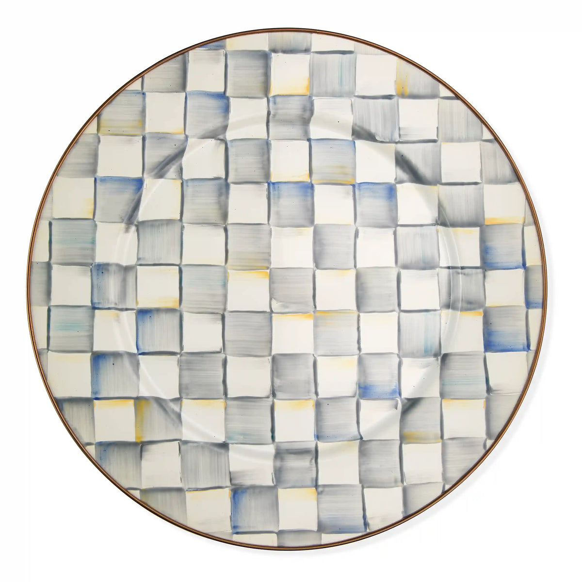 Emerald Check Serving Platter
