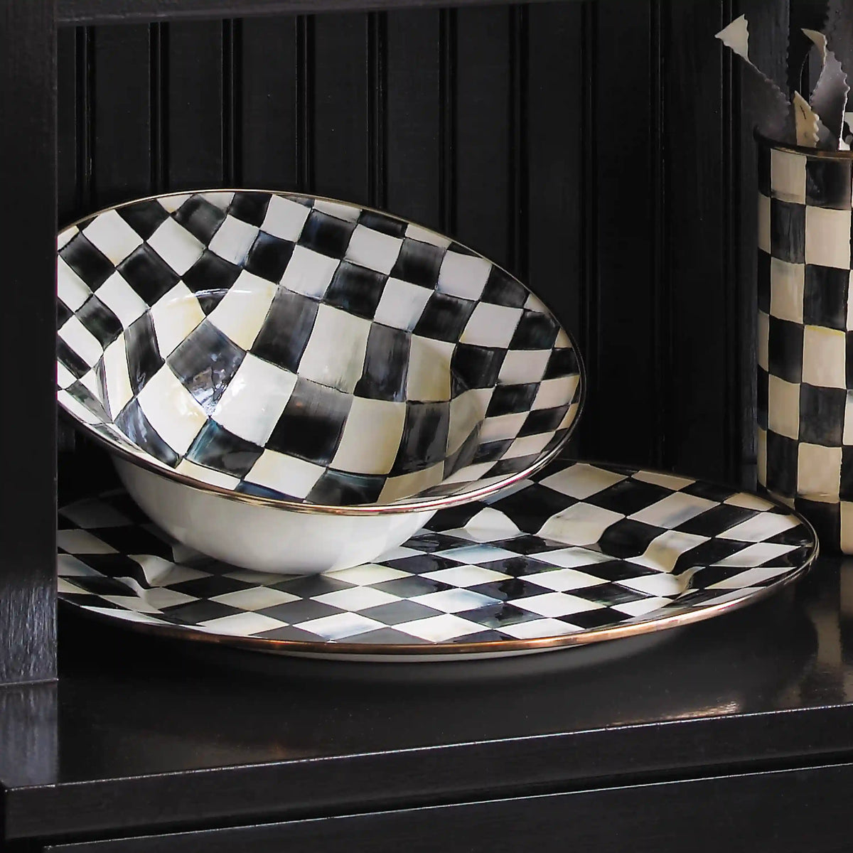 Royal Check Serving Platter