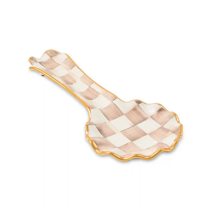Courtly Check Ceramic Spoon Rest