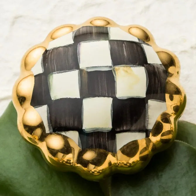 Courtly Check Round Knob