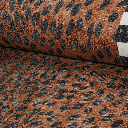 Cheetah 6' Octagon Washable Rug