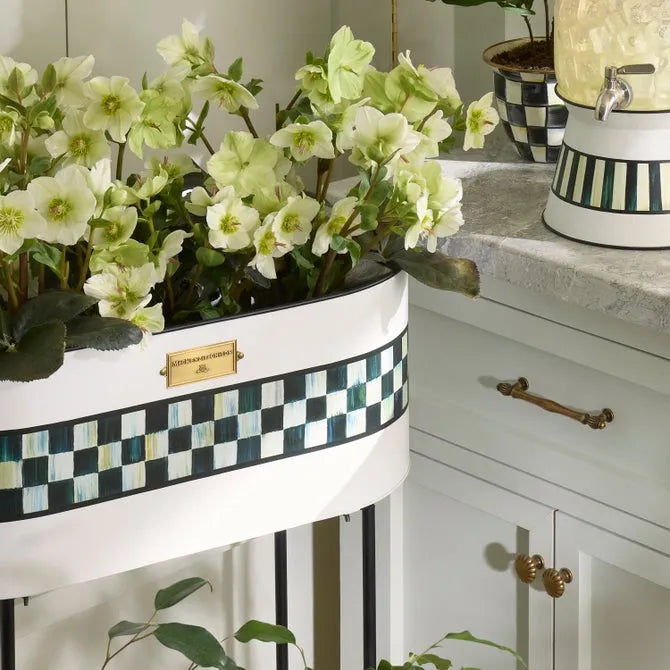 Spectator Galvanized Standing Planter
