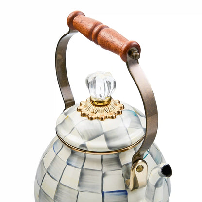 Emerald Check 3 Quart Tea Kettle