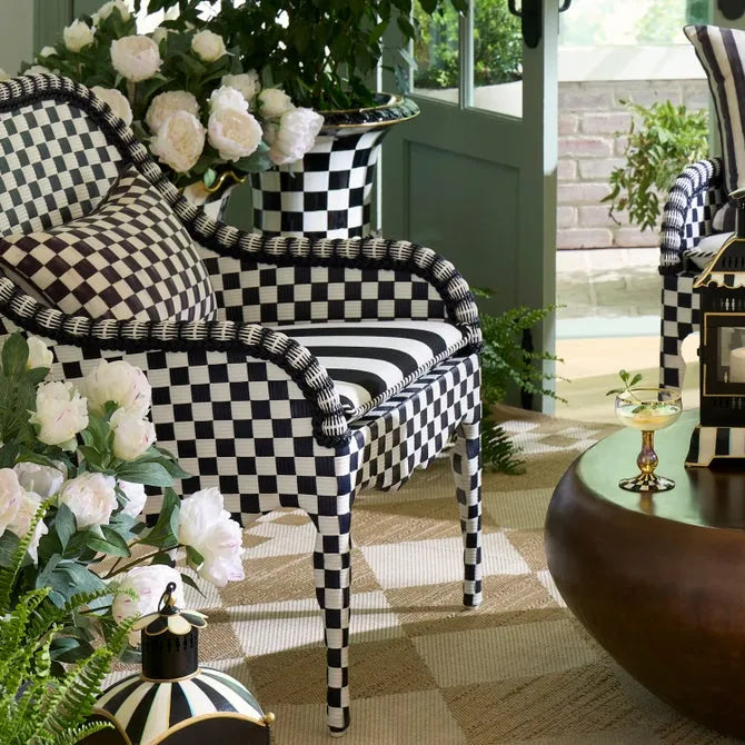 Gambit Check Outdoor Accent Chair