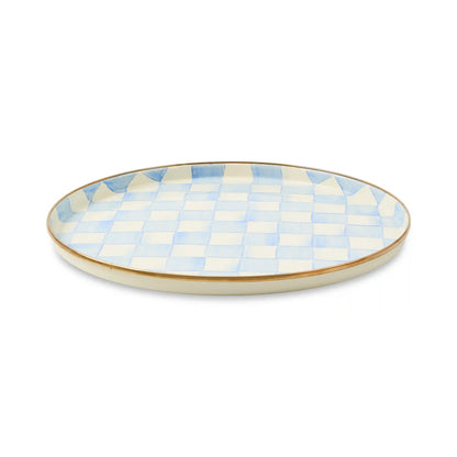 Royal Check Round Tray