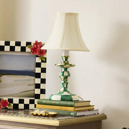 Royal Check Candlestick Lamp
