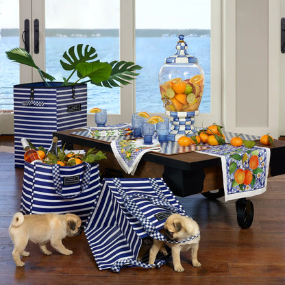 Violet Check Cork Back Placemats, Set of 4