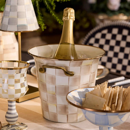 Violet Check Wine Cooler
