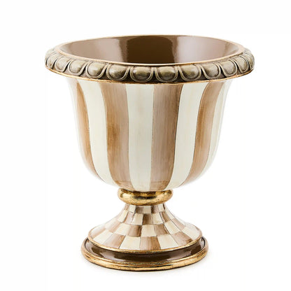 Courtly Check Pedestal Tabletop Urn