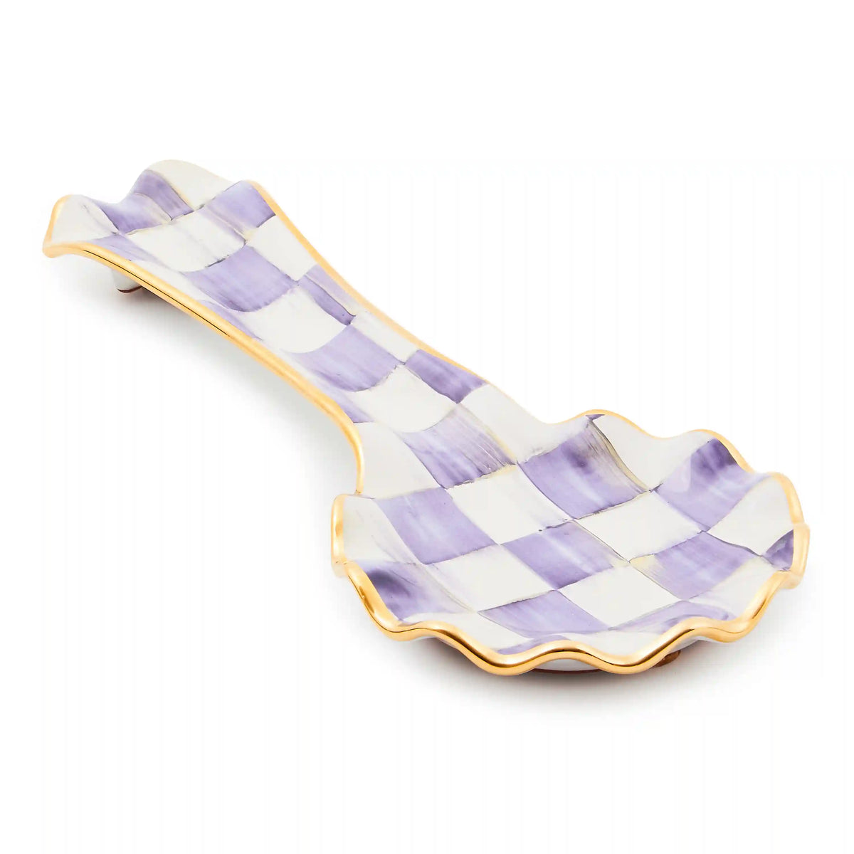 Courtly Check Ceramic Spoon Rest