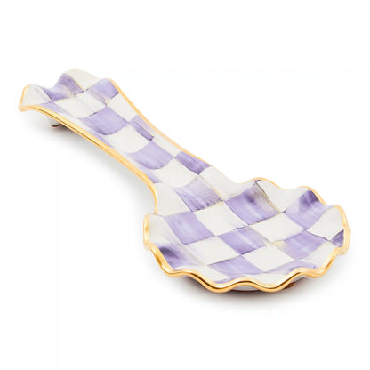 Courtly Check Ceramic Spoon Rest