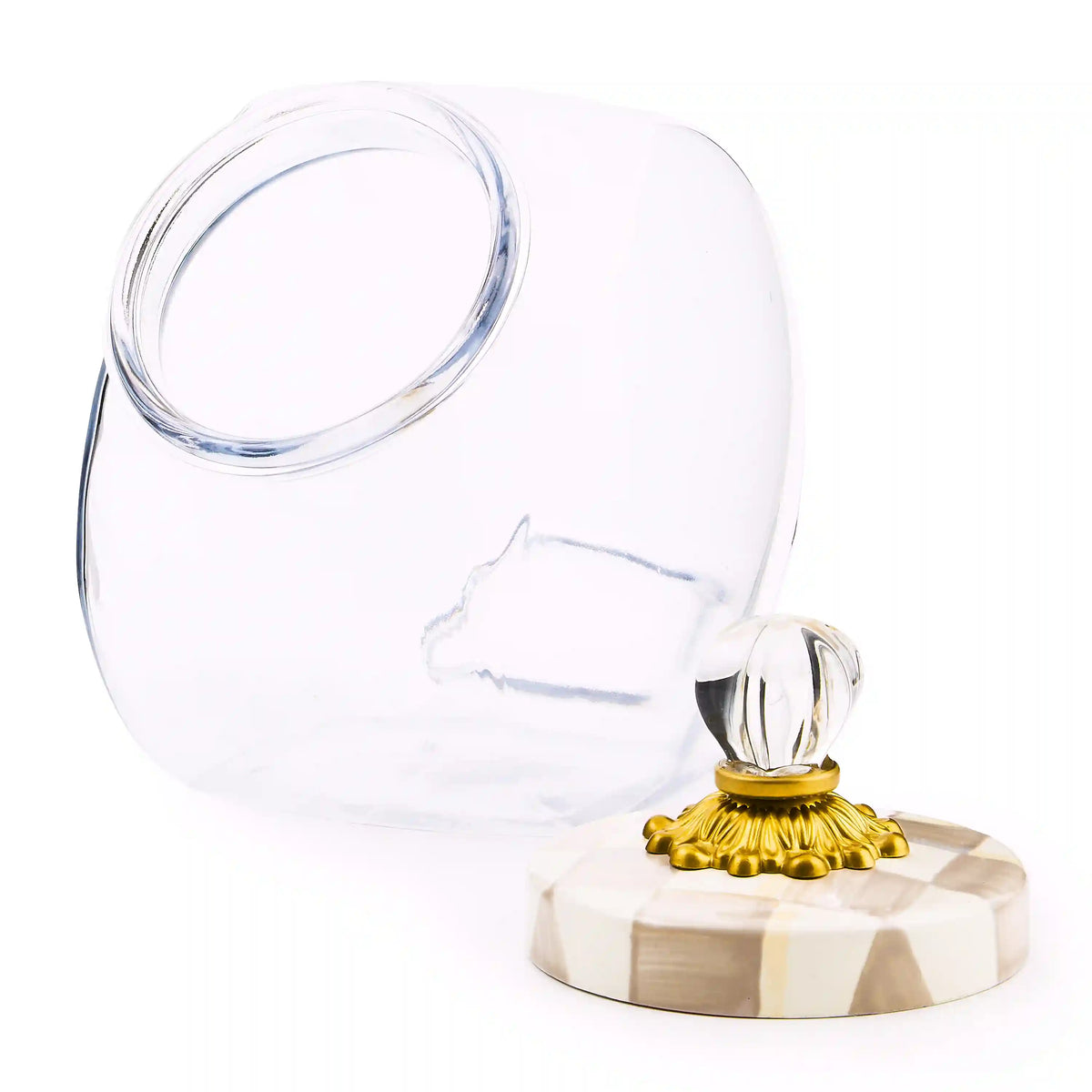 Sweets Jar with Rosy Check Enamel Lid